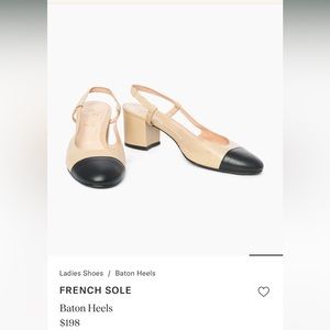 French Sole Baton Heels